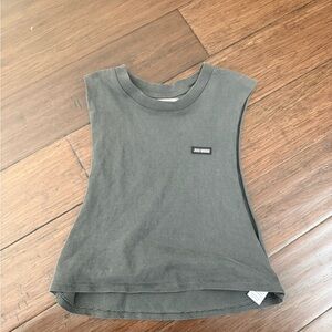 Joah Brown Cut Off Crop Tank